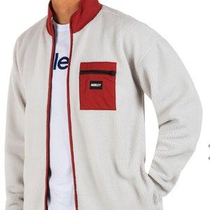 NWT.20.Hurley Men's Byron Burrito Full Zip Sweatshirt   @29  Bone